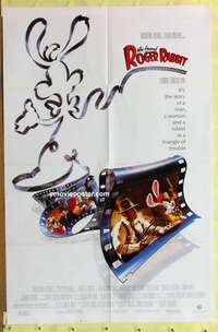 d060 WHO FRAMED ROGER RABBIT one-sheet movie poster '88 Robert Zemeckis