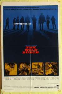 d048 WILD BUNCH one-sheet movie poster '69 Holden, Sam Peckinpah classic!