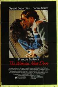 d034 WOMAN NEXT DOOR one-sheet movie poster '81 Gerard Depardieu, Truffaut