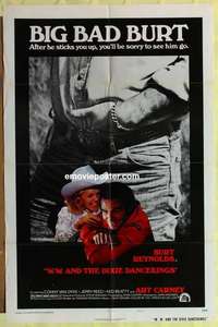 d019 WW & THE DIXIE DANCEKINGS style c one-sheet movie poster '75 bad Burt!