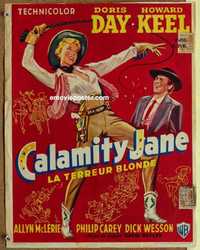 f015 CALAMITY JANE Belgian movie poster '55 Doris Day, Howard Keel
