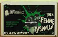 f041 LADY VANISHES Belgian movie poster R60s Alfred Hitchcock