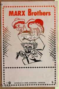 f047 MARX BROTHERS Belgian movie poster '70s Groucho, Harpo