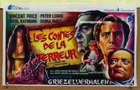 f060 TALES OF TERROR Belgian movie poster '62 Peter Lorre, Price