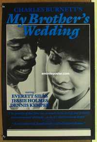 f089 MY BROTHER'S WEDDING British double crown movie poster '83 rare!