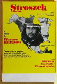 f097 STROSZEK A BALLAD British double crown movie poster '77 Herzog