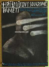 f132 MEMOIRS OF A SINNER Czech 11x16 movie poster '86 cool Weber artwork!