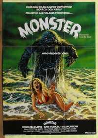 f101 HUMANOIDS FROM THE DEEP Swedish movie poster '80 classic!