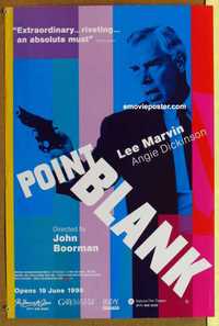 f093 POINT BLANK British double crown movie poster R98 Lee Marvin