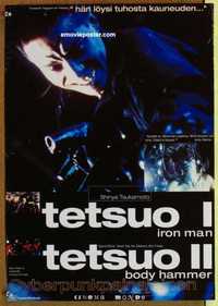 f147 TETSUO THE IRON MAN/TETSUO 2 BODY HAMMER Finnish movie poster '90s
