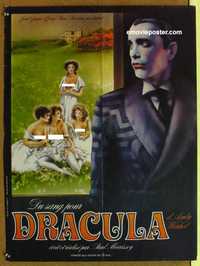 f178 ANDY WARHOL'S DRACULA French 23x30 movie poster '74 Morrissey