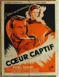 f181 CAPTIVE HEART French 23x31 movie poster '47 Michael Redgrave
