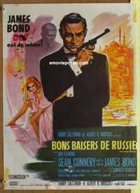 f161 FROM RUSSIA WITH LOVE French 15x20 movie poster R70s Connery as Bond