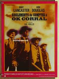 f163 GUNFIGHT AT THE OK CORRAL French 15x20 movie poster R70s Burt Lancaster
