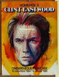 f164 HOMAGE A CLINT EASTWOOD French 16x21 movie poster '84 film festival