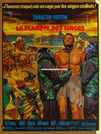 f194 PLANET OF THE APES French 22x30 movie poster '68 Heston