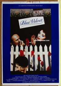 f202 BLUE VELVET German movie poster '86 David Lynch, Rossellini