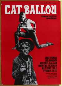 f205 CAT BALLOU German movie poster R80s classic Jane Fonda, Lee Marvin