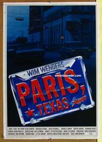 f217 PARIS TEXAS German movie poster '84 Wim Wenders, Stanton