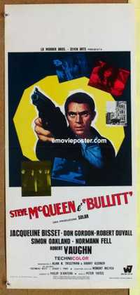 f351 BULLITT Italian locandina movie poster 1970 Steve McQueen, Vaughn
