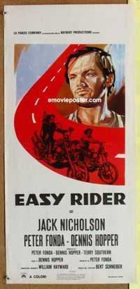 f367 EASY RIDER Italian locandina movie poster R70s Peter Fonda, Dennis Hopper, Jack Nocholson