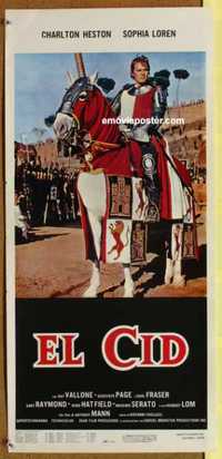 f368 EL CID Italian locandina movie poster R70s Charlton Heston