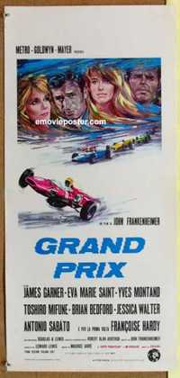 f385 GRAND PRIX Italian locandina movie poster '67 James Garner, car racing!