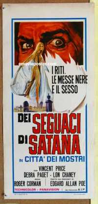 f388 HAUNTED PALACE Italian locandina movie poster R72 Vincent Price