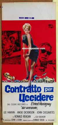 f396 KILLERS Italian locandina movie poster '64 sexy Angie Dickinson!