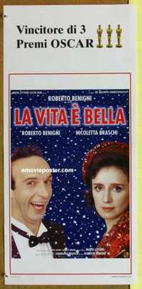 f401 LIFE IS BEAUTIFUL Italian locandina movie poster '97 Benigni