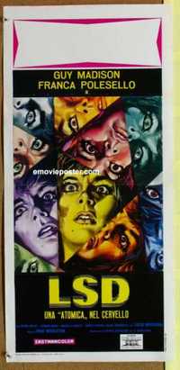 f404 LSD Italian locandina movie poster '67 classic drug image!