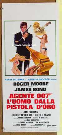 f409 MAN WITH THE GOLDEN GUN Italian locandina movie poster '74 Bond