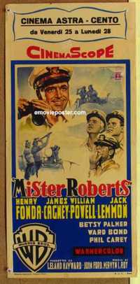 f413 MISTER ROBERTS Italian locandina movie poster '55 Fonda, Cagney