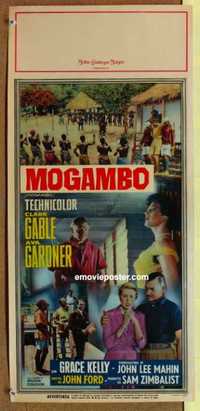 f415 MOGAMBO Italian locandina movie poster R60s Gable, Kelly, Africa!