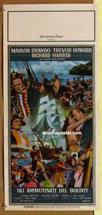 f417 MUTINY ON THE BOUNTY Italian locandina movie poster '62 Brando