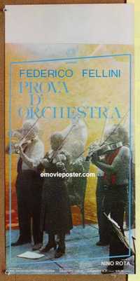 f422 ORCHESTRA REHEARSAL Italian locandina movie poster '79 Federico Fellini