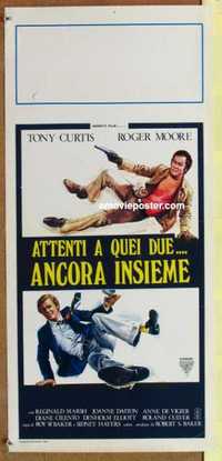 f424 ATTENTI A QUEI DUE ANCORA INSIEME Italian locandina movie poster '76 Tony Curtis, Moore
