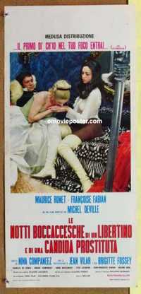 f429 RAPHAEL OR THE DEBAUCHED ONE Italian locandina movie poster '71
