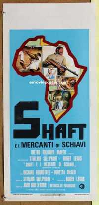 f434 SHAFT IN AFRICA Italian locandina movie poster '73 Roundtree