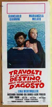 f441 SWEPT AWAY Italian locandina movie poster '78 Lina Wertmuller
