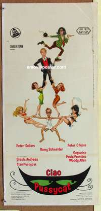 f454 WHAT'S NEW PUSSYCAT Italian locandina movie poster '65 Allen