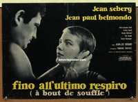 f330 BREATHLESS Italian photobusta movie poster '61 A Bout de Souffle