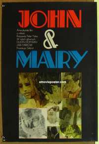f236 JOHN & MARY Polish movie poster '69 Dustin Hoffman, Mia Farrow