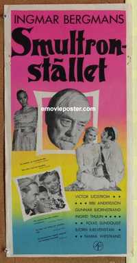 f274 WILD STRAWBERRIES Swedish insert movie poster '57 Ingmar Bergman