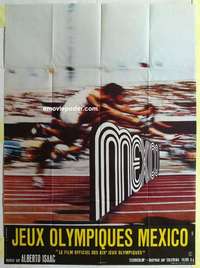g385 OLYMPICS IN MEXICO French one-panel movie poster '69 great image!