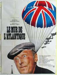 g369 ATLANTIC WALL French one-panel movie poster '70 Bourvil, Marcel Camus