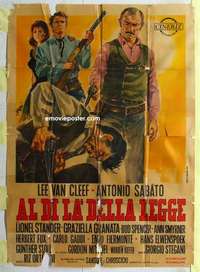 g353 BEYOND THE LAW Italian one-panel movie poster '67 Lee Van Cleef