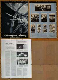 h006 2001 A SPACE ODYSSEY movie pressbook '68 Kubrick, Cinerama!