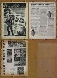 h008 3 GODFATHERS Spanish/U.S. movie pressbook '49 John Wayne, John Ford