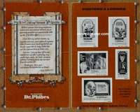h021 ABOMINABLE DR PHIBES movie pressbook '71 Vincent Price, AIP